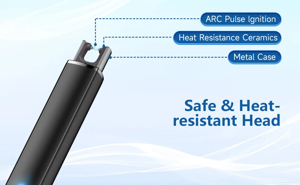 Close-up of the TOPKAY arc head with heat-resistant ceramics and a metal case