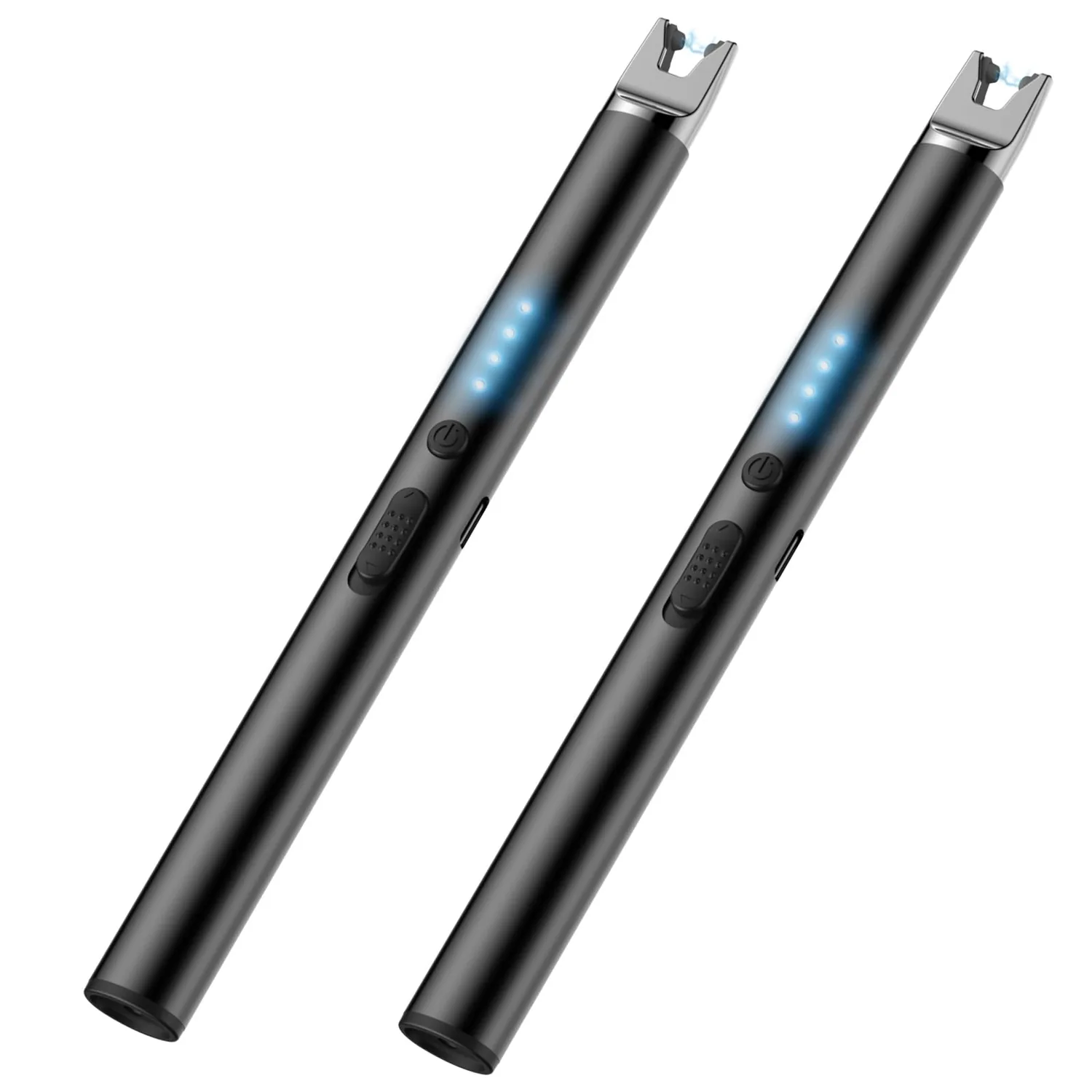 2 Packs Lighters Electric Candle Lighter Rechargeable Long Lighters Matches